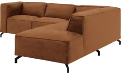Goossens hoeksalon calvin bruin micro leer - 8190320-633-01-gespiegeld