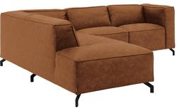 Goossens hoeksalon calvin bruin micro leer - 8190320-633-01