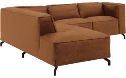 Goossens hoeksalon calvin bruin micro leer - 8190320-633-01