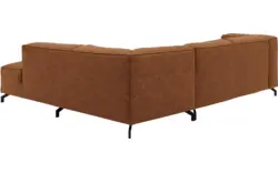 Goossens hoeksalon calvin bruin micro leer - 8190320-633-01-gespiegeld