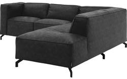Goossens hoeksalon calvin grijs micro leer - 8190320-634-01-gespiegeld