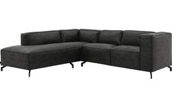 Goossens hoeksalon calvin grijs micro leer - 8190320-635-02