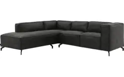 Goossens hoeksalon calvin grijs micro leer - 8190320-635-01