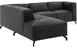 Goossens hoeksalon calvin grijs micro leer - 8190320-635-01