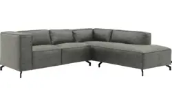 Goossens hoeksalon calvin grijs micro leer - 8190320-636-01-gespiegeld