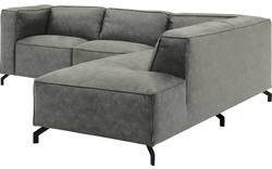 Goossens hoeksalon calvin grijs micro leer - 8190320-636-01-gespiegeld
