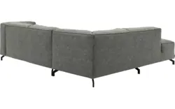 Goossens hoeksalon calvin grijs micro leer - 8190320-636-01