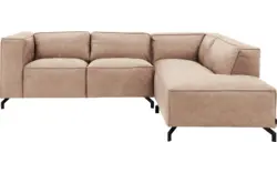 Goossens hoeksalon calvin beige micro leer - 8190320-637-01-gespiegeld