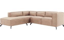 Goossens hoeksalon calvin beige micro leer - 8190320-637-02