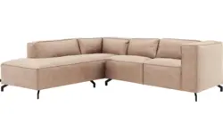 Goossens hoeksalon calvin beige micro leer - 8190320-637-01