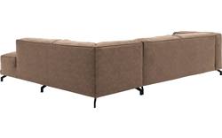 Goossens hoeksalon calvin bruin micro leer - 8190321-627-01-gespiegeld