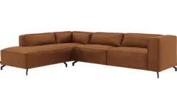 Goossens hoeksalon calvin bruin micro leer - 8190321-633-01