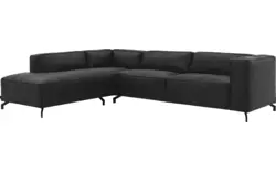 Goossens hoeksalon calvin grijs micro leer - 8190321-634-01