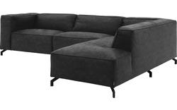 Goossens hoeksalon calvin grijs micro leer - 8190321-634-01-gespiegeld