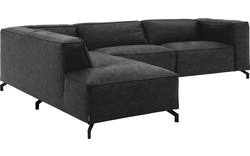 Goossens hoeksalon calvin grijs micro leer - 8190321-634-01