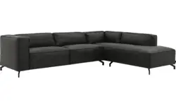 Goossens hoeksalon calvin grijs micro leer - 8190321-635-01-gespiegeld