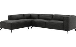 Goossens hoeksalon calvin grijs micro leer - 8190321-635-02