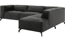 Goossens hoeksalon calvin grijs micro leer - 8190321-635-01-gespiegeld