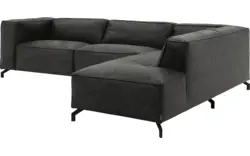 Goossens hoeksalon calvin grijs micro leer - 8190321-635-01-gespiegeld