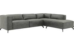 Goossens hoeksalon calvin grijs micro leer - 8190321-636-01-gespiegeld