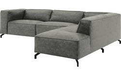 Goossens hoeksalon calvin grijs micro leer - 8190321-636-01-gespiegeld