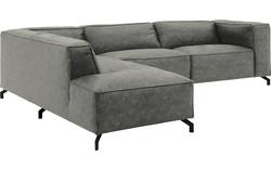 Goossens hoeksalon calvin grijs micro leer - 8190321-636-01