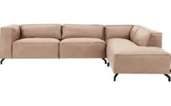 Goossens hoeksalon calvin beige micro leer - 8190321-637-01-gespiegeld