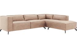 Goossens hoeksalon calvin beige micro leer - 8190321-637-02-gespiegeld