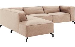 Goossens hoeksalon calvin beige micro leer - 8190321-637-01