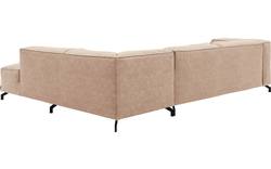 Goossens hoeksalon calvin beige micro leer - 8190321-637-01-gespiegeld