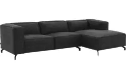 Goossens loungebank calvin grijs micro leer - 8190322-634-02