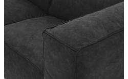 Goossens loungebank calvin grijs micro leer - 8190322-634-02-gespiegeld