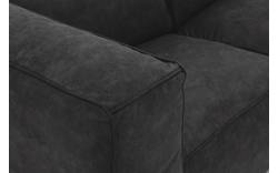 Goossens loungebank calvin grijs micro leer - 8190322-634-02