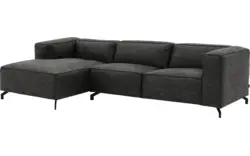 Goossens loungebank calvin grijs micro leer - 8190322-635-02-gespiegeld