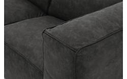 Goossens loungebank calvin grijs micro leer - 8190322-635-02-gespiegeld