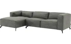 Goossens loungebank calvin grijs micro leer - 8190322-636-02-gespiegeld