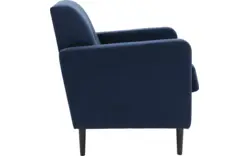 Goossens fauteuil hipp blauw stof - 8190350-02