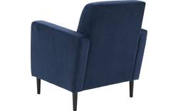 Goossens fauteuil hipp blauw stof - 8190350-02