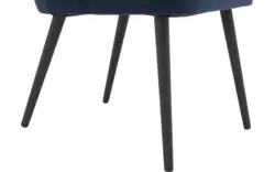 Goossens eetkamerstoel rob blauw stof - 8190375-02