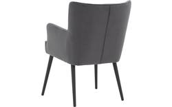 Goossens eetkamerstoel rob grijs stof - 8190378-03