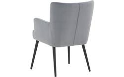 Goossens eetkamerstoel rob blauw stof - 8190379-02