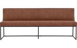 Goossens excellent eetbank tom bruin micro leer - 8190385-02