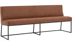 Goossens excellent eetbank tom bruin micro leer - 8190385-02