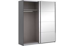 Goossens basic kledingkast miami grijs hoogwaardig meubelplaat - 8190584-02