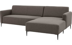 Goossens loungebank key west bruin stof - 8190589-370-02-gespiegeld