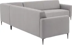 Goossens hoeksalon key west grijs stof - 8190591-361-01
