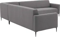 Goossens hoeksalon key west grijs stof - 8190591-367-01