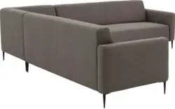 Goossens hoeksalon key west bruin stof - 8190591-370-01