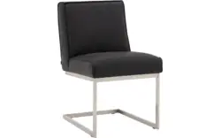 Goossens excellent eetkamerstoel tom zwart leer - 8190653-02