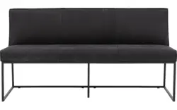Goossens excellent eetbank tom zwart leer - 8190654-02